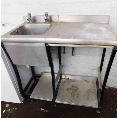 535 - Stainless steel catering sink-as seen