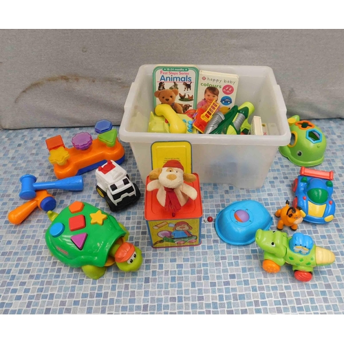 564 - Mixed box of toys-mostly Fisher Price