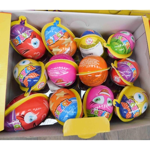 574 - 6x New boxes of 24 Toybox chocolate & cream eggs with toys (for girls) best before 13/9/22