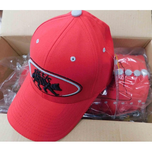 582 - 13x New with tags Arctic Fox baseball caps size S/M in red