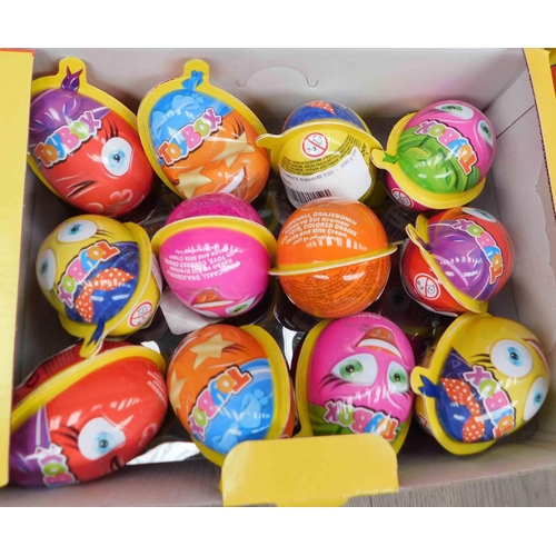 590 - 6x New boxes of 24 Toybox chocolate & cream eggs with toys (for girls) best before 13/9/22