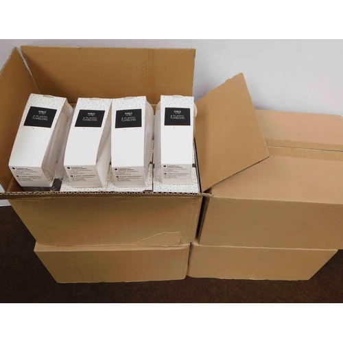 597 - Plastic tumblers x4 boxes - 48x packs of 8x