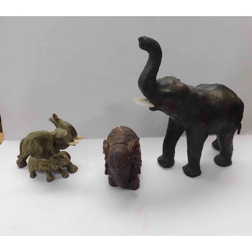 61 - Three - elephant figures