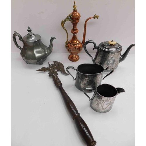 70 - Mixed - pewter items