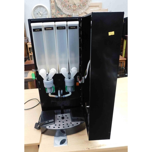 791 - Café Elite coffee Queen hot drinks dispenser machine with service cards w/o