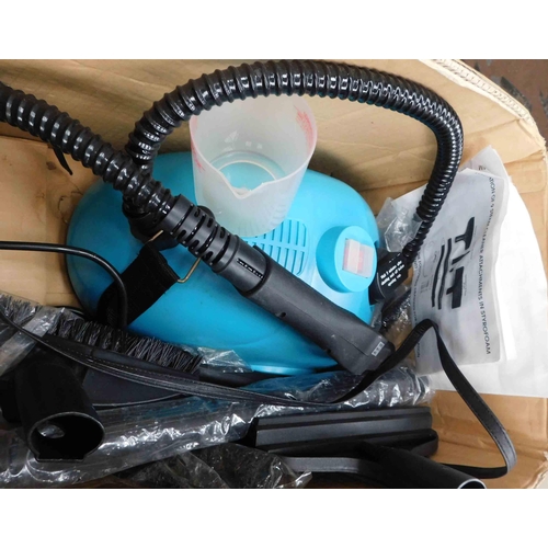 815 - Boxed steam cleaner with accessories w/o