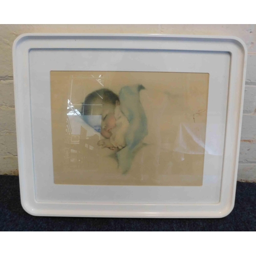 92 - Framed print - baby by Bessie Pease Gottmann