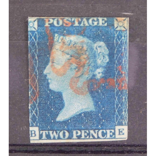 97 - 1840 dated - 2d blue stamp