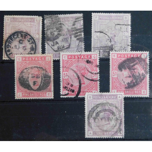 109 - Seven - Victorian high value stamps