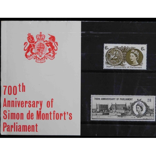 113 - 700th anniversary of Parliament - stamp presentation pack