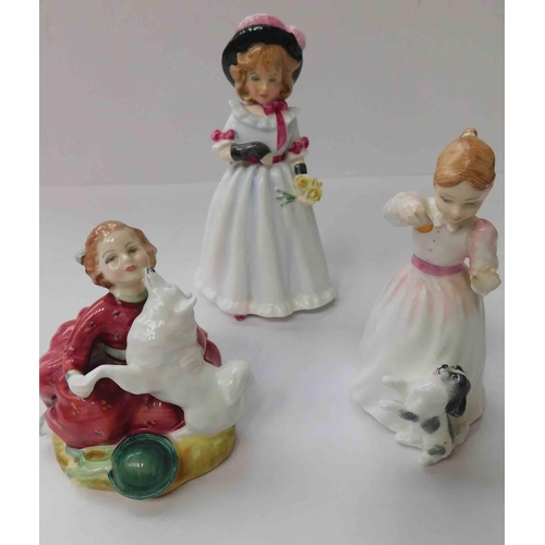 114 - Three - Royal Doulton figures