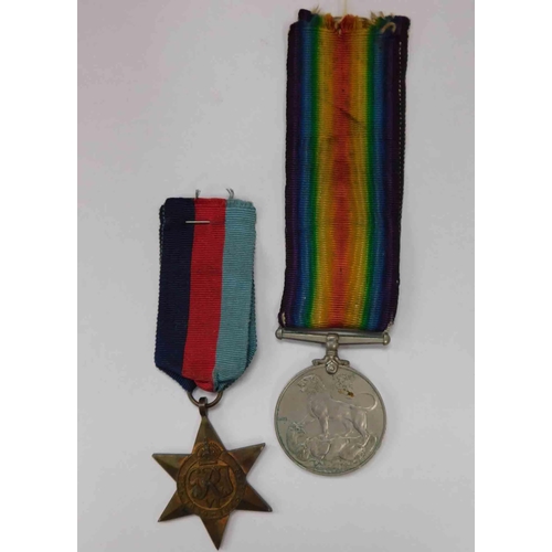 12 - WWII era - Military star & British Army General Service medals