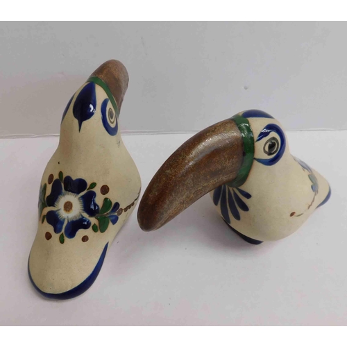 122 - Pair of handpainted tucans