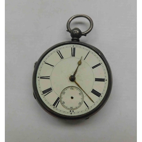 123 - Antique Victorian - Silver cased pocket watch