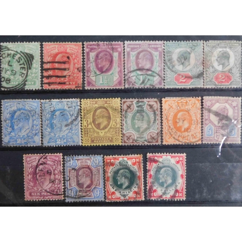 133 - Edward VII stamps on stock card