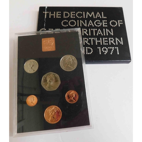 154 - GB & NI 1971 - coinage set