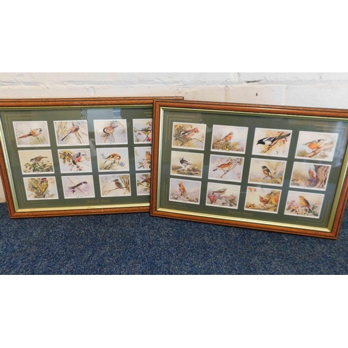 160 - Two - framed Birds of Britain cigarette card sets