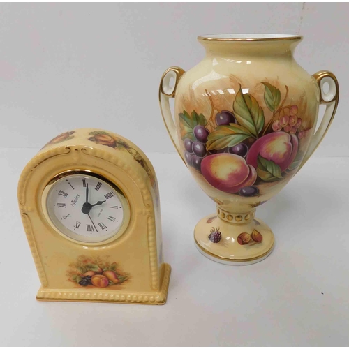 168 - Aynsley - Amphora vase & clock