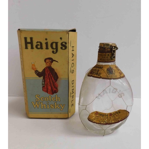 17 - Vintage - Haigs whiskey bottle & box