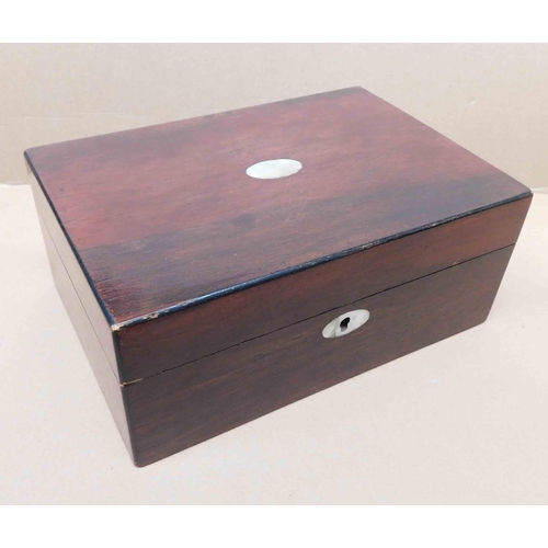 178 - Rosewood cigar box  - approx 9