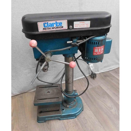 502 - Clarke Pillar Drill in working order