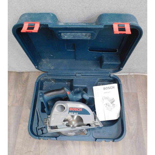 518 - Cased Bosch circular saw (no battery or charger)