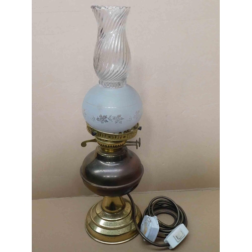 67 - Oil lamp - converted to electric - 19