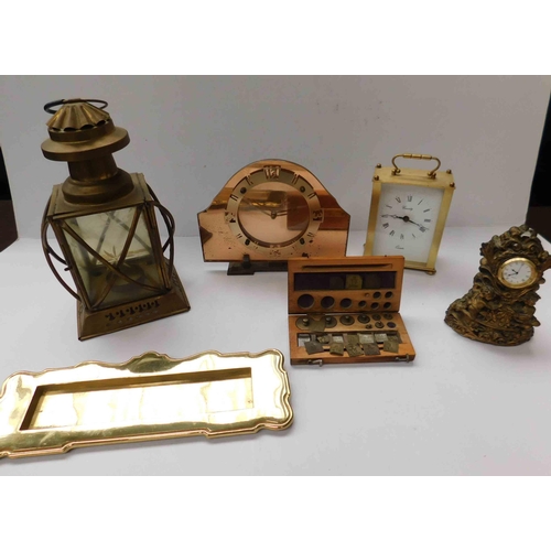 70 - Mixed items including - clocks & weights