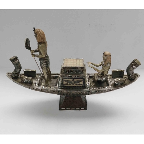 14 - Gleneagles studio - Egyptian model of Funeral barge