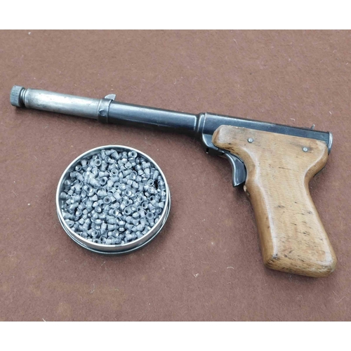 21 - Vintage Diana - air pistol & pellets