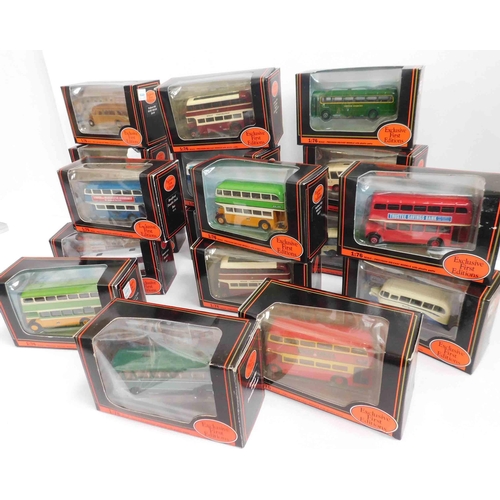 51 - Eighteen - Exclusive first editions diecast buses - boxed