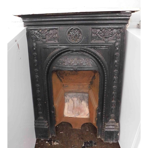 531 - Vintage cast fire surround