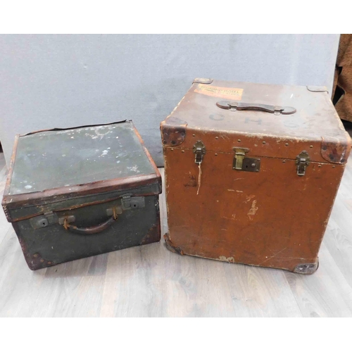 816 - Two large vintage trunks