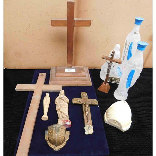 87 - Religious items - including crosses