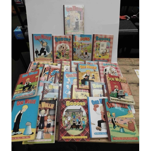 91 - Collection of Oor Wullie & the Broons comics from 1970's to 2000