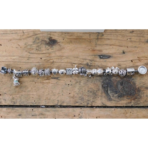 103 - Pandora bracelet with charms - including Disney