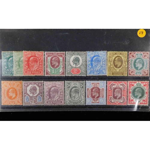 124 - Complete set of 1902/11 - Edward VII stamps