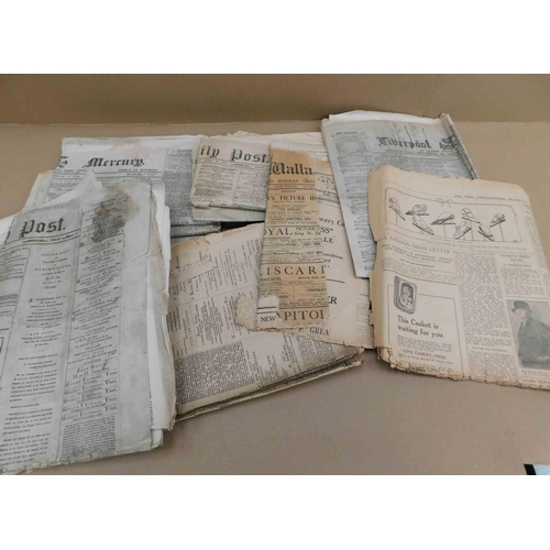 158 - Antique - newspapers from the 1800's