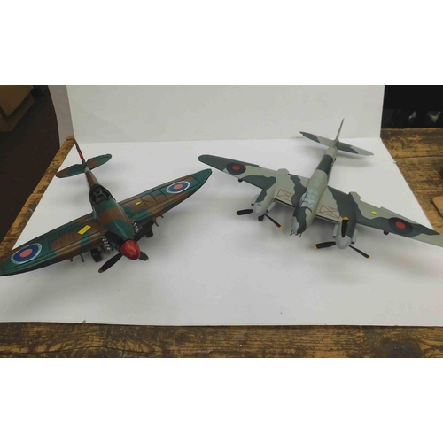 257 - Tin plate Spitfire & Corgi Mosquito (requires attention)