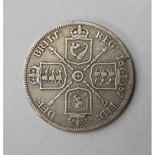 100 - 1887 dated - Florin coin