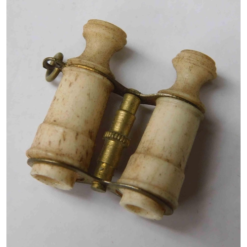 121 - Victorian - Stanhope Binoculars depicting French Exhibition 1894 approx 1