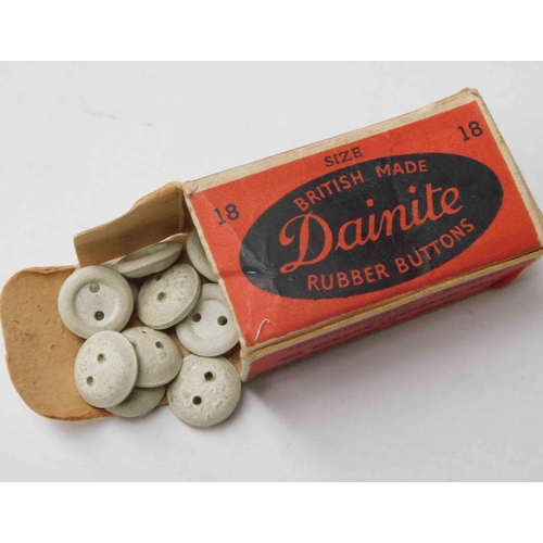 140 - 1920's -  Dainite Rubber Buttons - 10 buttons