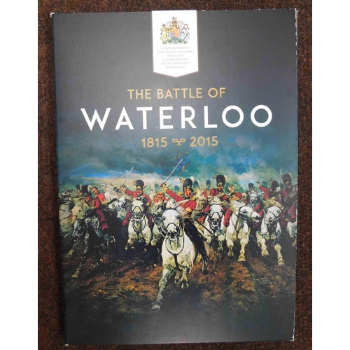 16 - The Battle of Waterloo - Bronze & 14ct gold  London mint office coin set - with COA