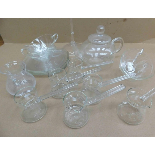 170 - Glass - Turkish tea set