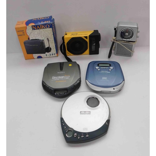 171 - Mixed items including - Walkman & Discman