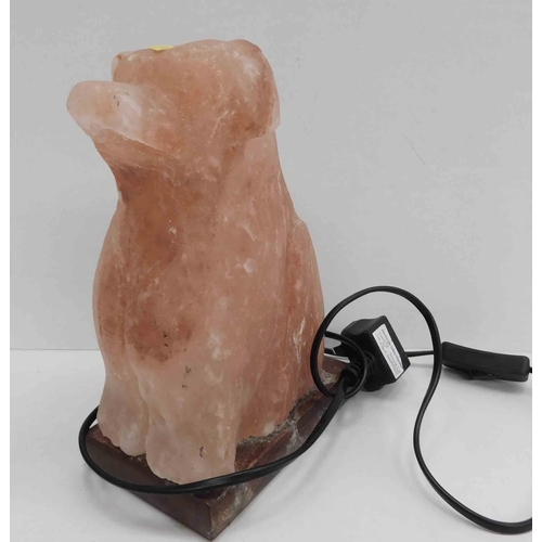 199a - Dog shaped - quartz lamp w/o