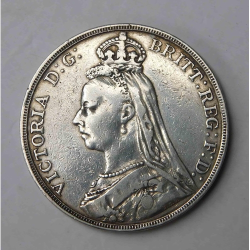 230 - 1889 dated - 5/- Crown coin