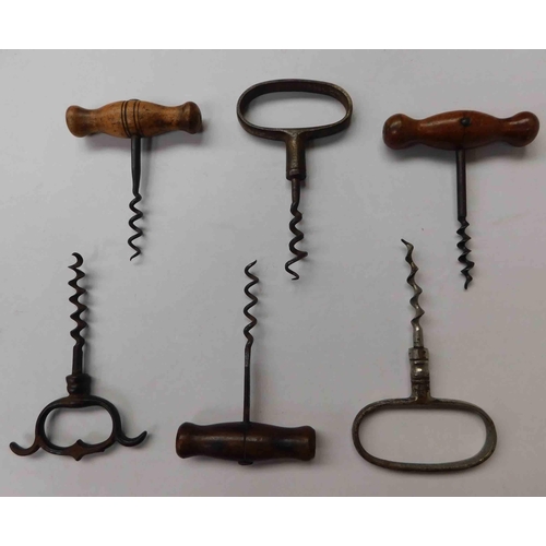 238 - Six - Antique Victorian corkscrews