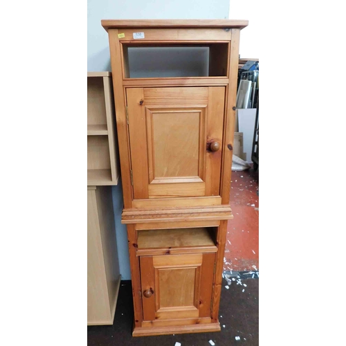 538 - Pair of pine bedside cabinets