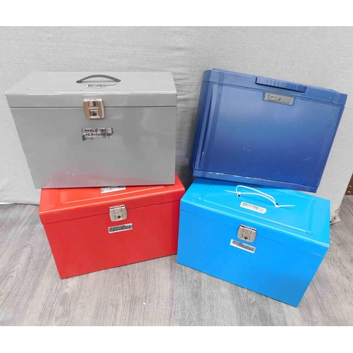 575 - 4x Storage metal cases